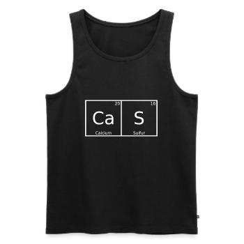 Cas Name Vorname Chemie Periodensystem Elemente - Männer Premium Bio Tank Top - Schwarz - Vorne - Michal (187cm)