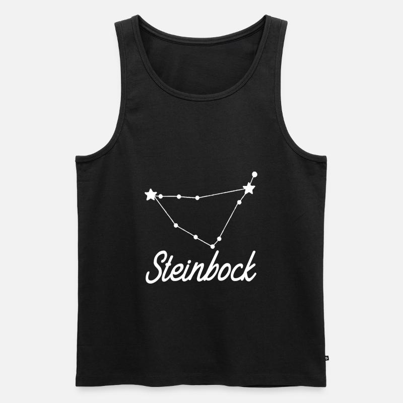 Sternzeichen Steinbock - Tierkreiszeichen - Männer Premium Bio Tank Top - Schwarz
