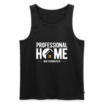 Immobilien-Händler Für Immobilien-Makler - Männer Premium Bio Tank Top - Schwarz - Vorne - Michal (187cm)