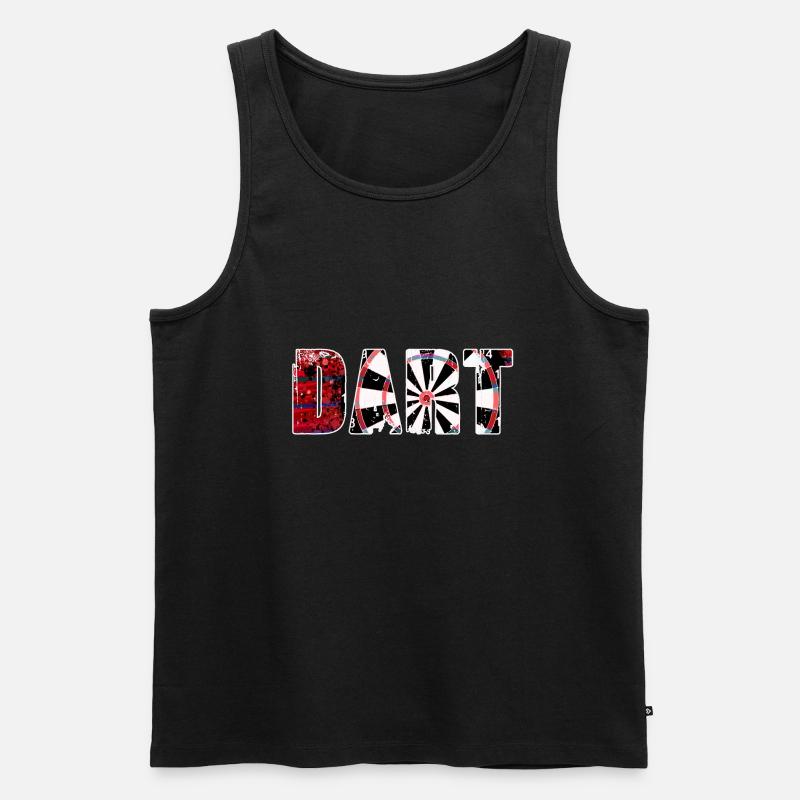 dart,graffiti,malerei,dartscheibe,darts - Männer Premium Bio Tank Top - Schwarz