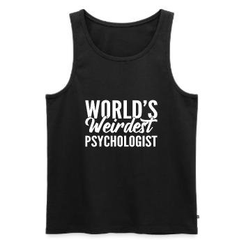 Lustige Psychologie Psychotherapeut - Männer Premium Bio Tank Top - Schwarz - Vorne - Michal (187cm)