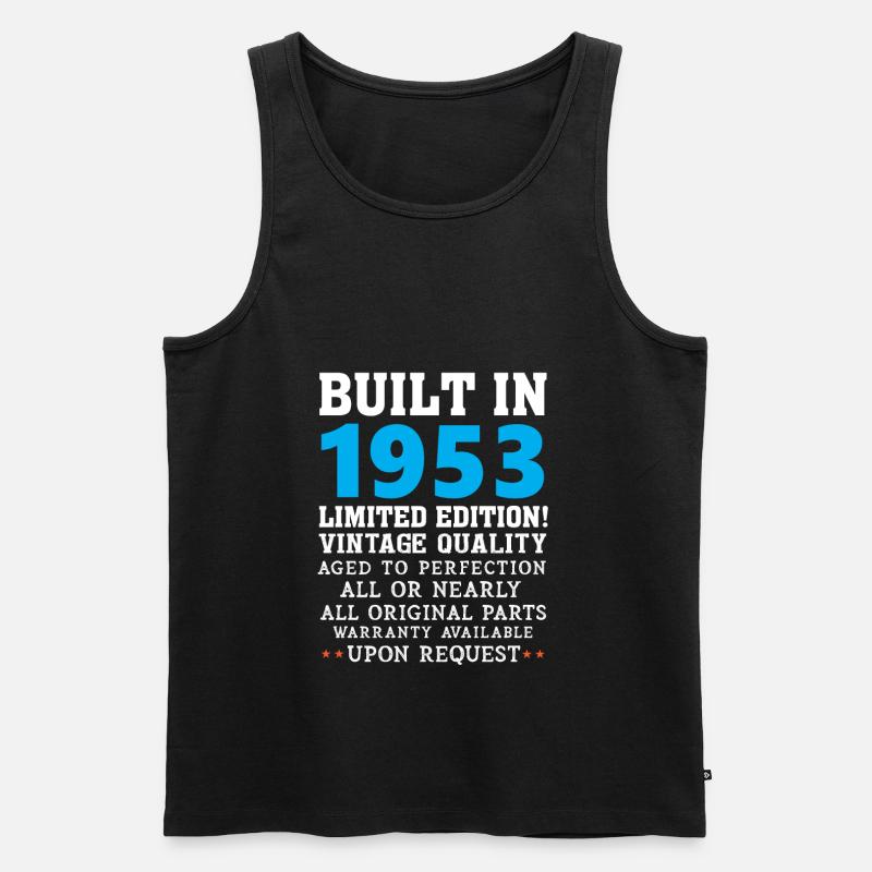 Built in 1953 - Männer Premium Bio Tank Top - Schwarz