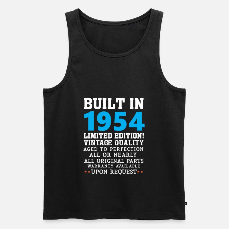 Built in 1954 - Männer Premium Bio Tank Top - Schwarz