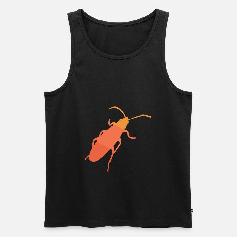 Retro Kaefer - Männer Premium Bio Tank Top - Schwarz