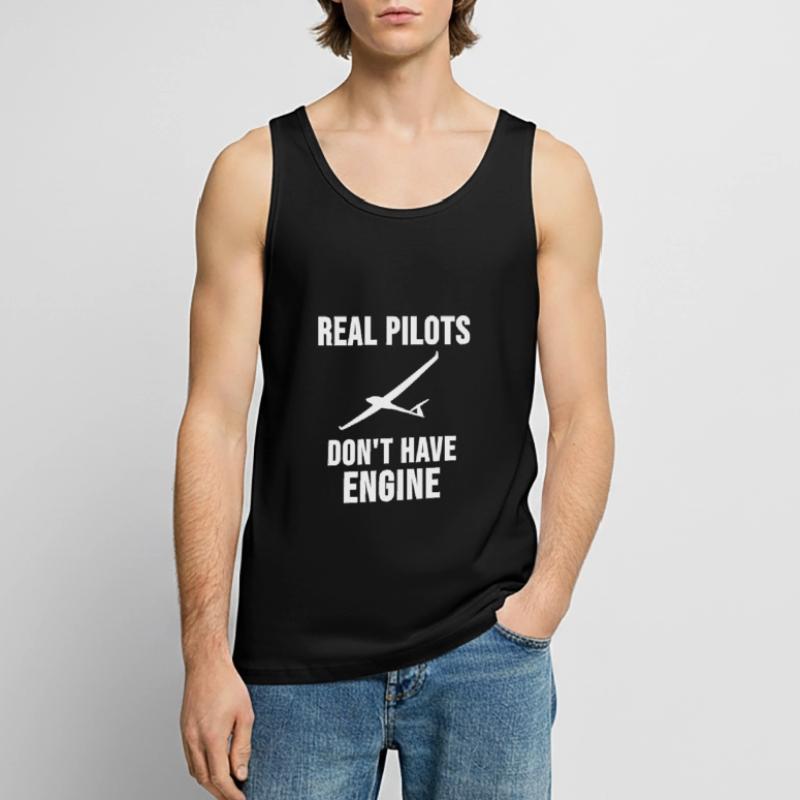Glider Glider Pilot Cool Gift Débardeur bio Premium Homme