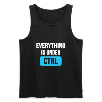 System Admin Administrator Computer Gift - Men's Premium Organic Tank Top - black - Front - AI Model Male 178 light (178cm)