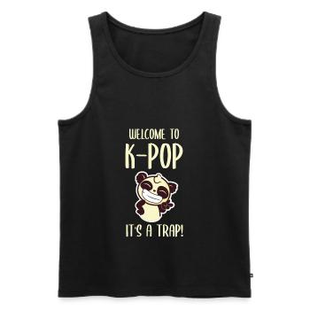Kpop K-pop Koreanischer Pop Musik Fan Geschenk - Männer Premium Bio Tank Top - Schwarz - Vorne - Michal (187cm)