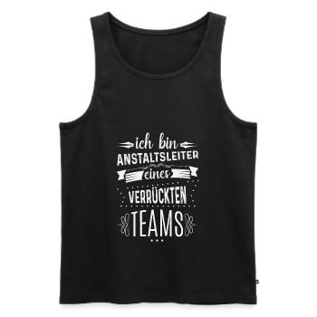 Anstaltsleitung Kollegen Teamleiter Geschenk - Männer Premium Bio Tank Top - Schwarz - Vorne - Michal (187cm)