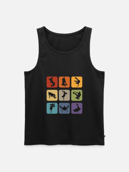 Breakdancer Breakdance B-Boying Tänzer Geschenk - Männer Premium Bio Tank Top - Schwarz