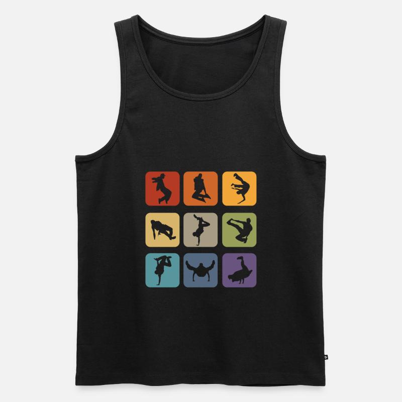 Breakdancer Breakdance B-Boying Tänzer Geschenk - Männer Premium Bio Tank Top - Schwarz