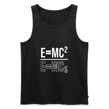 Emc2 Physics Phyic Professors Gift Student - Débardeur bio Premium Homme - noir - Devant - AI Model Male 178 light (178cm)