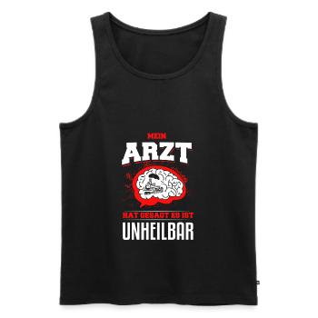 Dampf Lokomotiven Dampflok Lokomotive Geschenk - Männer Premium Bio Tank Top - Schwarz - Vorne - Michal (187cm)