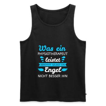 Physiotherapie Physio Therapie Physios Geschenk - Männer Premium Bio Tank Top - Schwarz - Vorne - Michal (187cm)