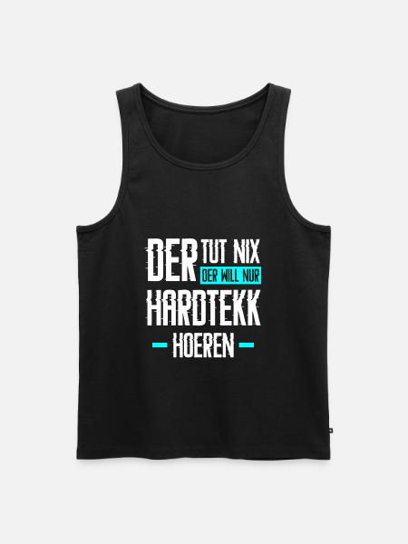 Disque Tekk Hardtekk Tekkno Gabber disant cadeau - Débardeur bio Premium Homme - noir