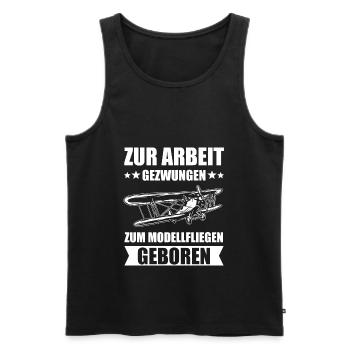 Modellflug Modellbau Modellbauer Flieger Geschenk - Männer Premium Bio Tank Top - Schwarz - Vorne - AI Model Male 178 light (178cm)