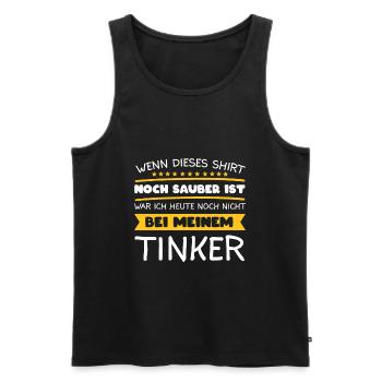 Tinker Pferd Pferde Pferdesprüche Reiter Geschenk - Männer Premium Bio Tank Top - Schwarz - Vorne - Michal (187cm)