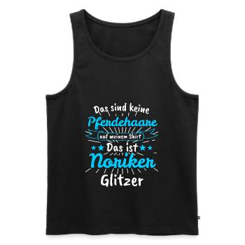 Noriker Pferd Pferde Pferdesprüche Lustig Geschenk - Männer Premium Bio Tank Top - Schwarz - Vorne - Michal (187cm)