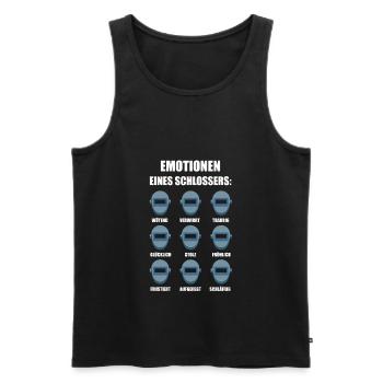 Schlosser Metallbauer Spruch Geschenk - Männer Premium Bio Tank Top - Schwarz - Vorne - AI Model Male 178 light (178cm)
