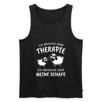 Schaf Schafe Hirte Geschenk - Männer Premium Bio Tank Top - Schwarz - Vorne - AI Model Male 178 light (178cm)