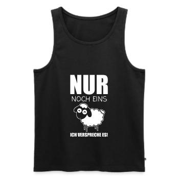 Schaf Schafe Hirte Geschenk - Männer Premium Bio Tank Top - Schwarz - Vorne - Michal (187cm)