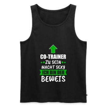 Co Trainer Fußballtrainer Geschenk - Männer Premium Bio Tank Top - Schwarz - Vorne - AI Model Male 178 light (178cm)