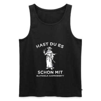 Pestdoktor Arzt Ärztin Geschenk - Männer Premium Bio Tank Top - Schwarz - Vorne - AI Model Male 178 light (178cm)
