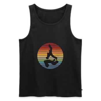 Capoeira MMA Kampfsport Geschenk - Männer Premium Bio Tank Top - Schwarz - Vorne - Michal (187cm)