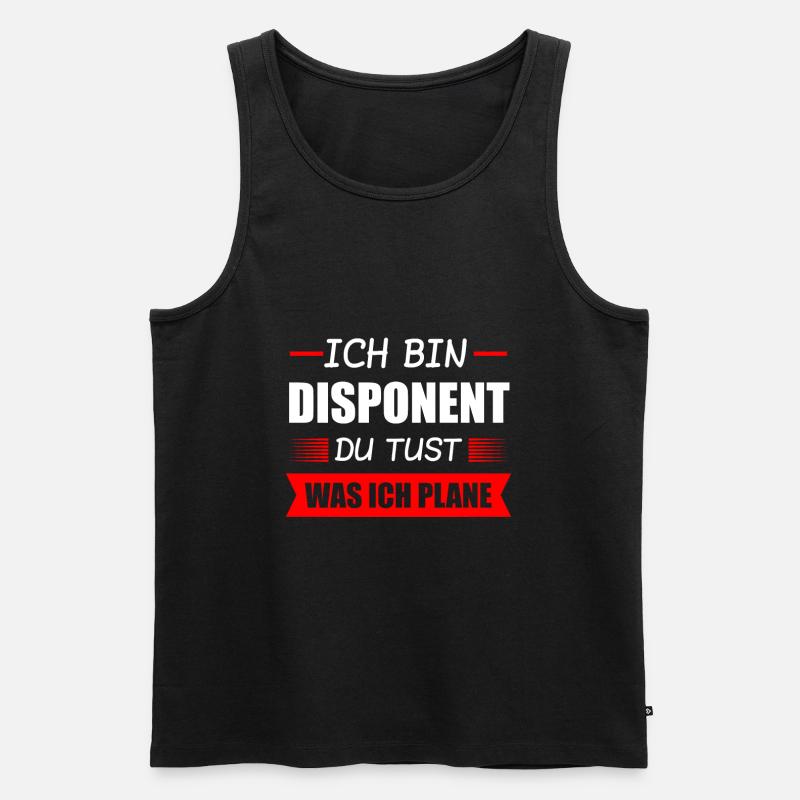 Disponent Beruf Disponenten Geschenk - Männer Premium Bio Tank Top - Schwarz