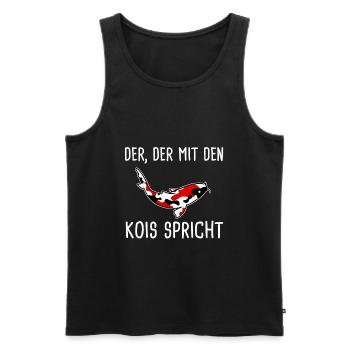 Koi Kois Koifisch Geschenk - Männer Premium Bio Tank Top - Schwarz - Vorne - AI Model Male 178 light (178cm)