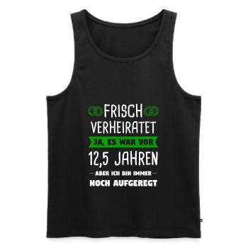 Petersilienhochzeit 12,5 Hochzeitstag Geschenk - Männer Premium Bio Tank Top - Schwarz - Vorne - Michal (187cm)