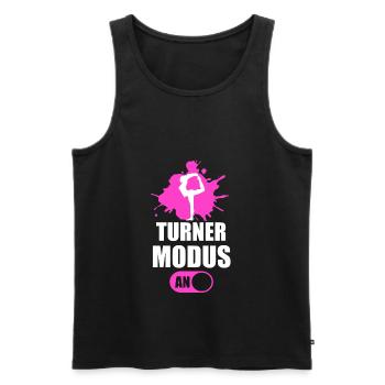 Turnen Turnverein Turner Geschenk - Männer Premium Bio Tank Top - Schwarz - Vorne - AI Model Male 178 light (178cm)