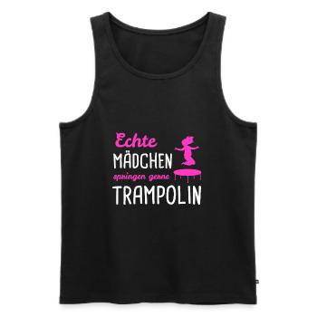Trampolin Springen Trampolinspringer Geschenk - Männer Premium Bio Tank Top - Schwarz - Vorne - AI Model Male 178 light (178cm)