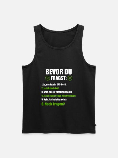 Geocaching Geocacher GPS Geschenk - Männer Premium Bio Tank Top - Schwarz