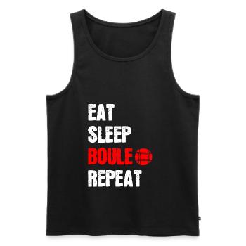 Petanque petanque petanque bowls gift - Men's Premium Organic Tank Top - black - Front - Michal (187cm)