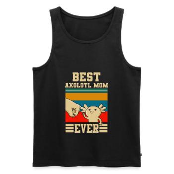 Axolotl Mom Axolotl's Animal Gift - Men's Premium Organic Tank Top - black - Front - Michal (187cm)