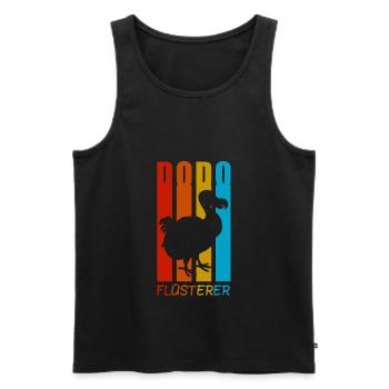 Dodo Flüsterer Dodos Urzeit Geschenk - Männer Premium Bio Tank Top - Schwarz - Vorne - AI Model Male 178 light (178cm)