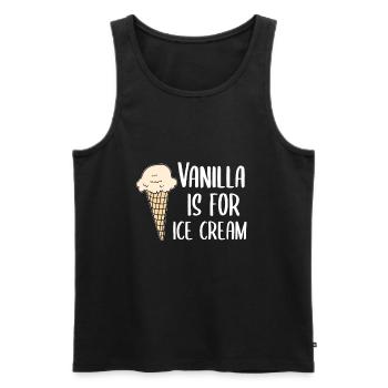 BDSM Fetish Submissive Gift - Men's Premium Organic Tank Top - black - Front - AI Model Male 178 light (178cm)