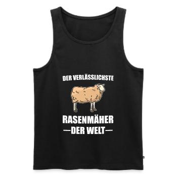 Schaf Schafe Schäfer Geschenk - Männer Premium Bio Tank Top - Schwarz - Vorne - Michal (187cm)