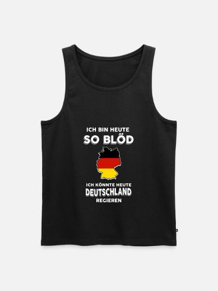 Deutsche Regierung Deutschland Politik Geschenk - Männer Premium Bio Tank Top - Schwarz