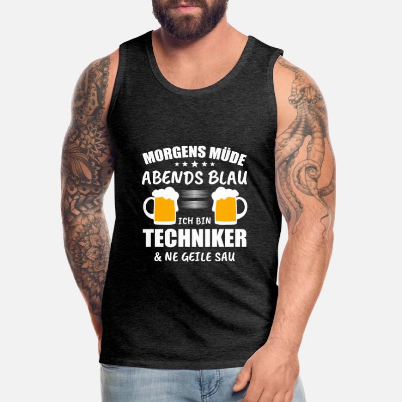 Techniker Computer Technik Geschenk Männer Premium Bio Tank Top