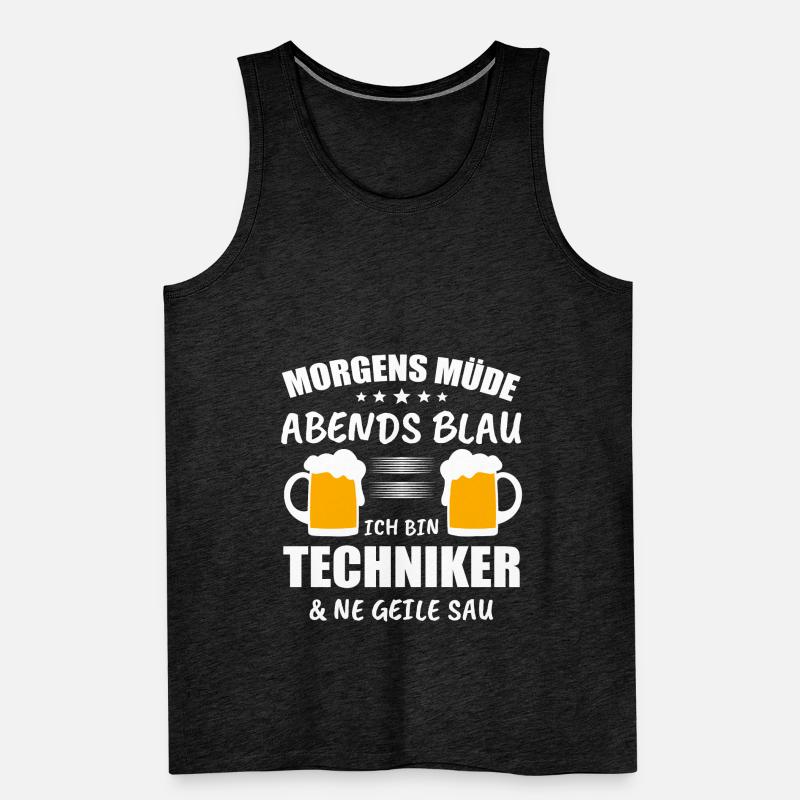 Techniker Computer Technik Geschenk Männer Premium Bio Tank Top