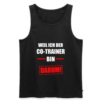 Co-Trainer Fußball-Trainer Handball Geschenk - Männer Premium Bio Tank Top - Schwarz - Vorne - AI Model Male 178 light (178cm)