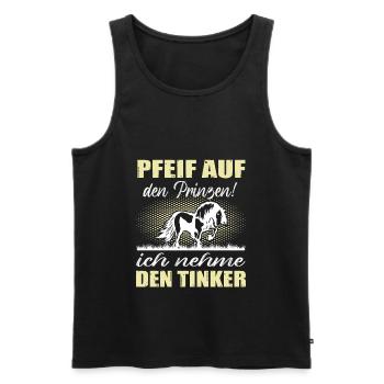 Tinker Pferd Reiten Geschenk - Männer Premium Bio Tank Top - Schwarz - Vorne - Michal (187cm)