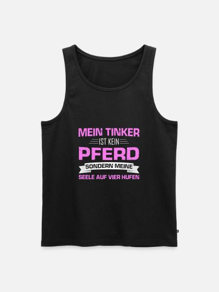 Tinker Pferd Reiter Geschenk - Männer Premium Bio Tank Top - Schwarz