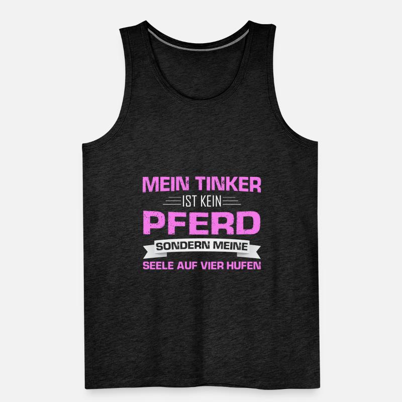 Tinker Pferd Reiter Geschenk Männer Premium Bio Tank Top