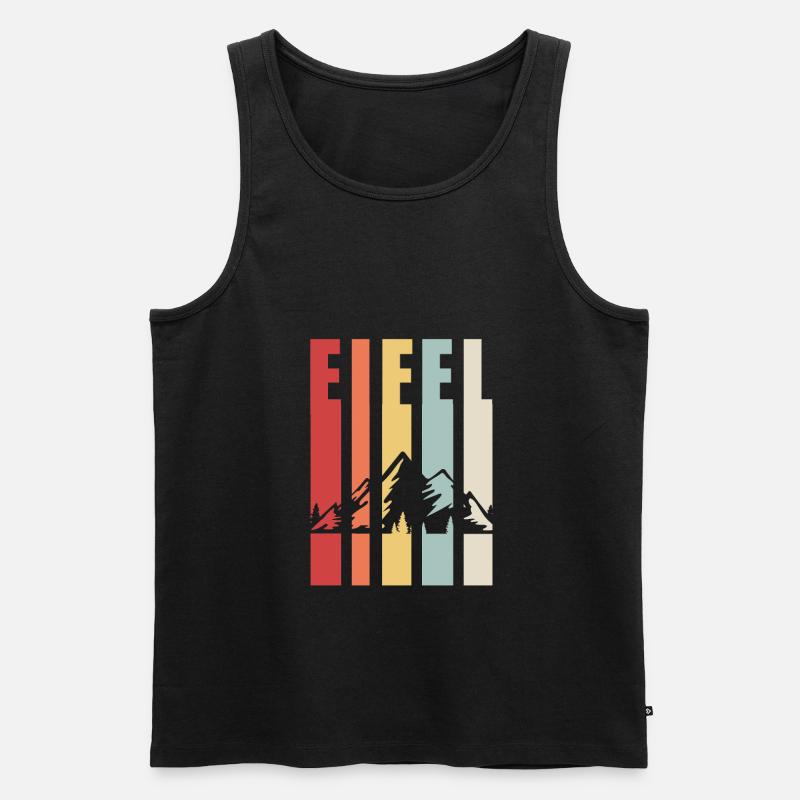 Eifel Gerolstein Eifeler Geschenk - Männer Premium Bio Tank Top - Schwarz