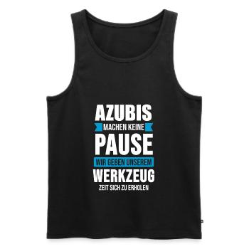 Azubi 2020 Lehrling Auszubildender Geschenk - Männer Premium Bio Tank Top - Schwarz - Vorne - Michal (187cm)