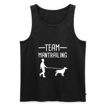 Mantrailing Mantrailer Hund Geschenk - Männer Premium Bio Tank Top - Schwarz - Vorne - AI Model Male 178 light (178cm)