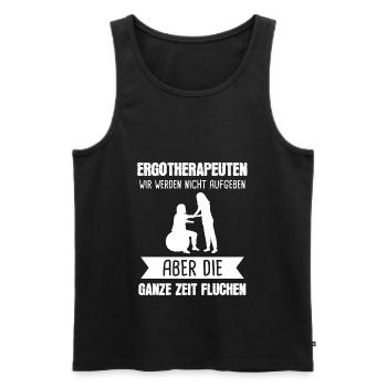 Ergotherapie Ergotherapeut Ergotherapeuten - Männer Premium Bio Tank Top - Schwarz - Vorne - AI Model Male 178 light (178cm)