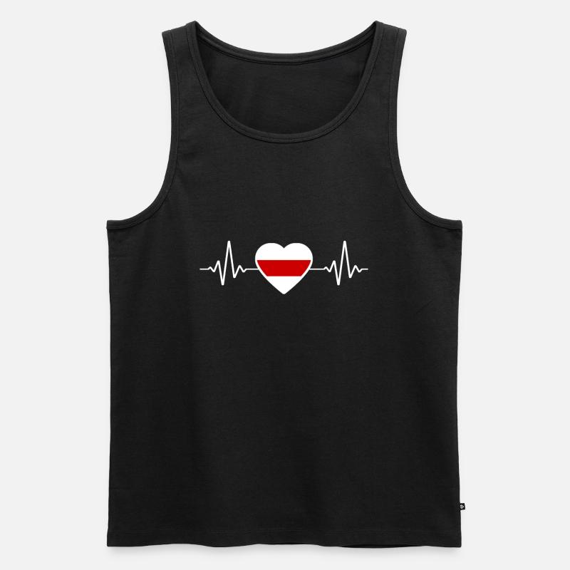Belarus Belarus Belarusian Gift - Men's Premium Organic Tank Top - black